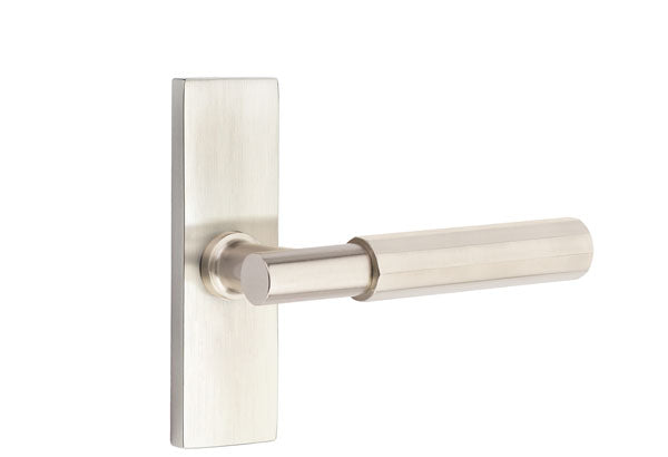 Emtek Stretto Narrow Trim Locksets with T-Bar Faceted Lever