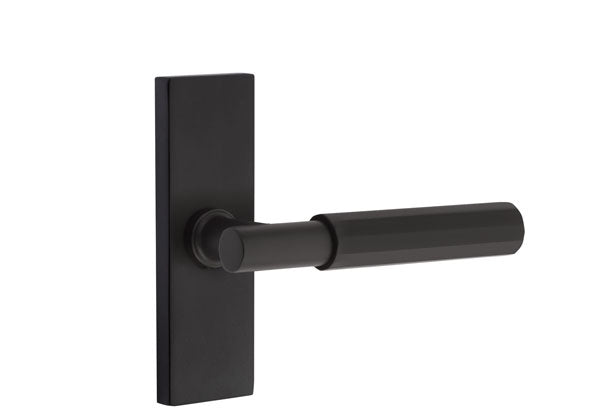 Emtek Stretto Narrow Trim Locksets with T-Bar Faceted Lever