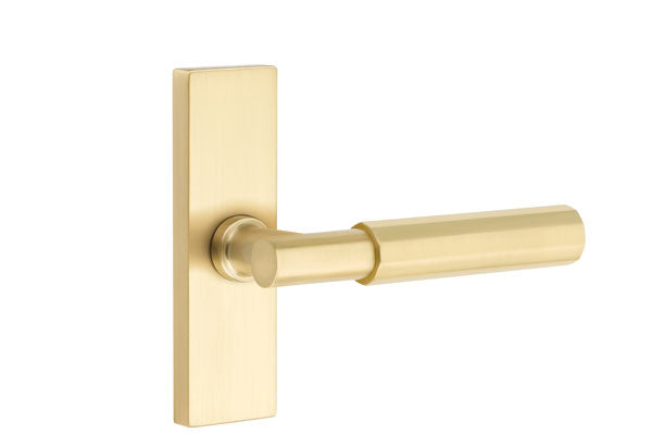 Emtek Stretto Narrow Trim Locksets with T-Bar Faceted Lever