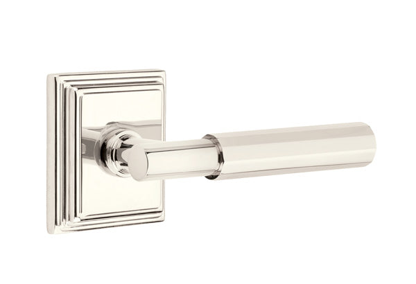 Emtek Select T-Bar Faceted Lever Wilshire Rosette