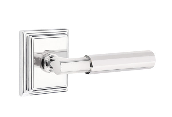 Emtek Select T-Bar Faceted Lever Wilshire Rosette