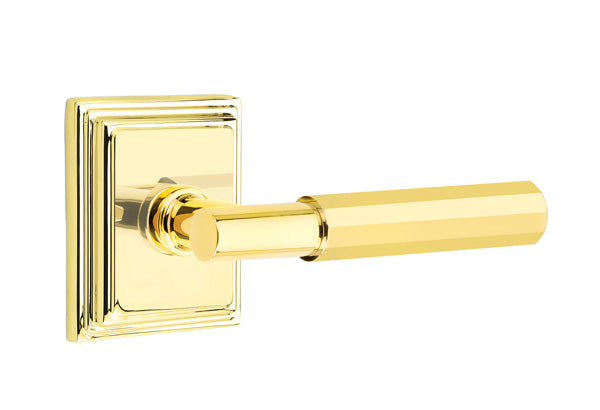 Emtek Select T-Bar Faceted Lever Wilshire Rosette