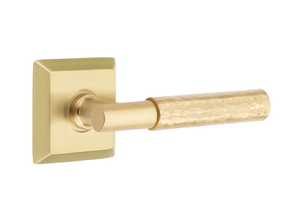 Emtek Select T-Bar Hammered Lever Quincy Rosette