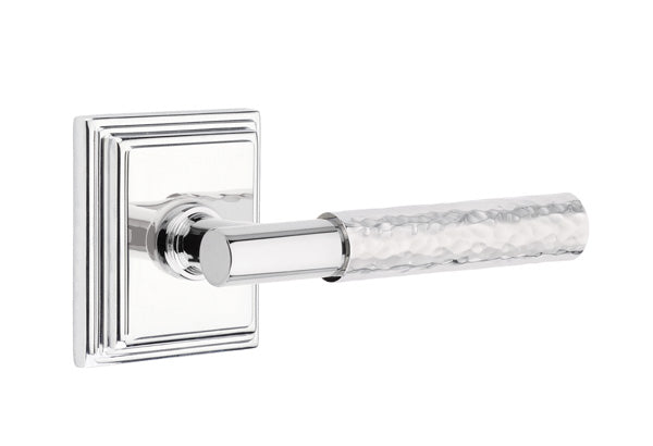 Emtek Select T-Bar Hammered Lever Wilshire Rosette