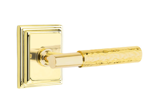 Emtek Select T-Bar Hammered Lever Wilshire Rosette