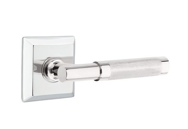 Emtek Select T-Bar Knurled Lever Quincy Rosette