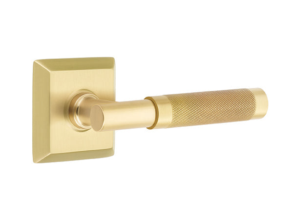 Emtek Select T-Bar Knurled Lever Quincy Rosette