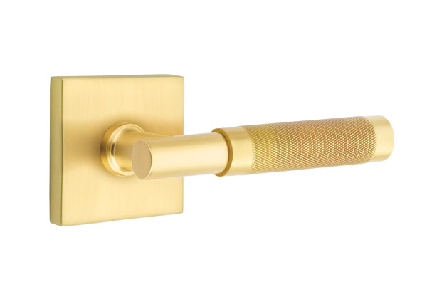 Emtek Select T-Bar Knurled Lever Square Rosette