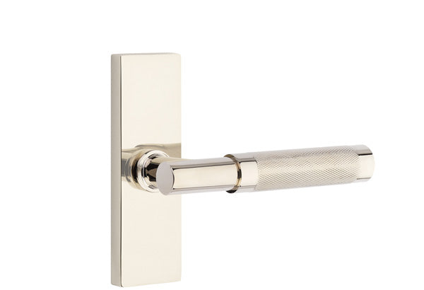 Emtek Stretto Narrow Trim Locksets with T-Bar Knurled Lever