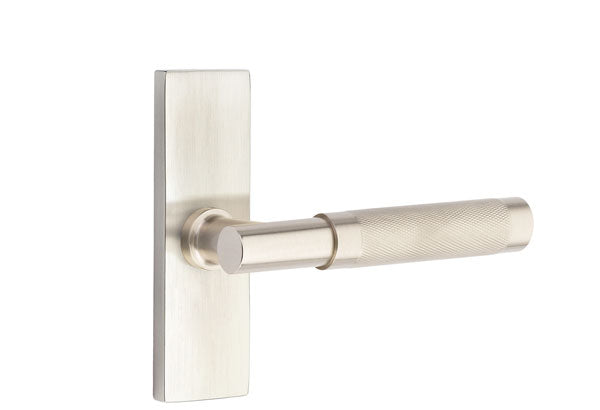 Emtek Stretto Narrow Trim Locksets with T-Bar Knurled Lever