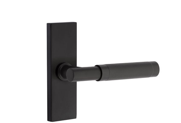 Emtek Stretto Narrow Trim Locksets with T-Bar Knurled Lever