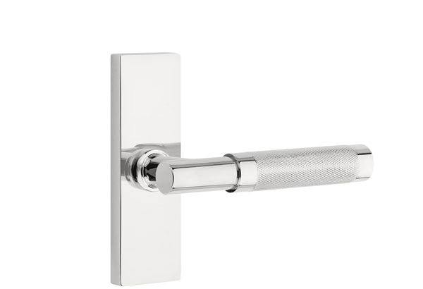 Emtek Stretto Narrow Trim Locksets with T-Bar Knurled Lever