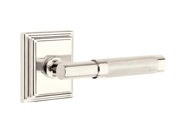 Emtek Select T-Bar Knurled Lever Wilshire Rosette
