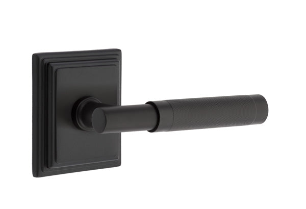 Emtek Select T-Bar Knurled Lever Wilshire Rosette