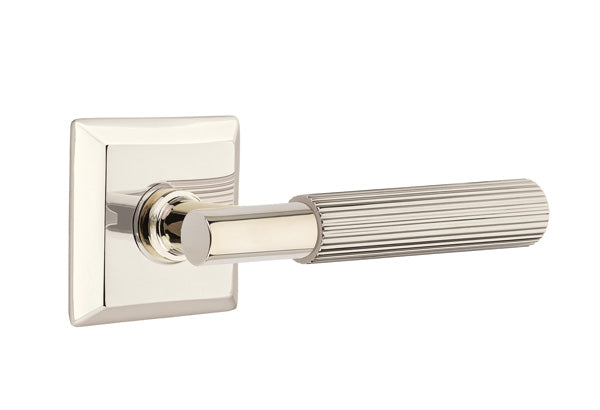 Emtek Select T-Bar Straight Knurled Lever Quincy Rosette