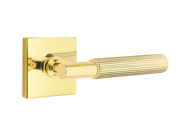 Emtek Select T-Bar Straight Knurled Lever Square Rosette
