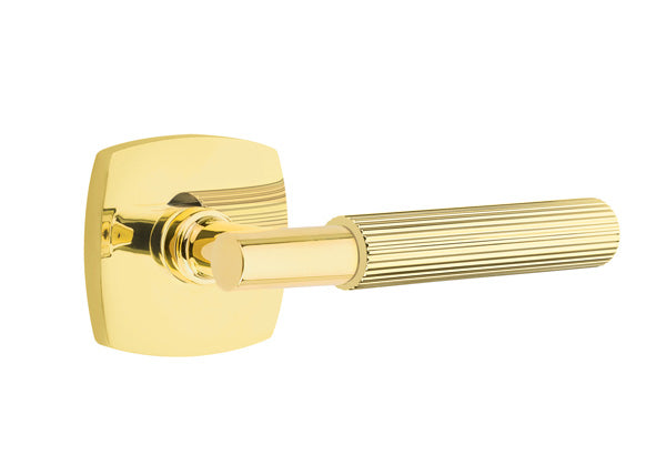 Emtek Select T-Bar Straight Knurled Lever Urban Modern Rosette