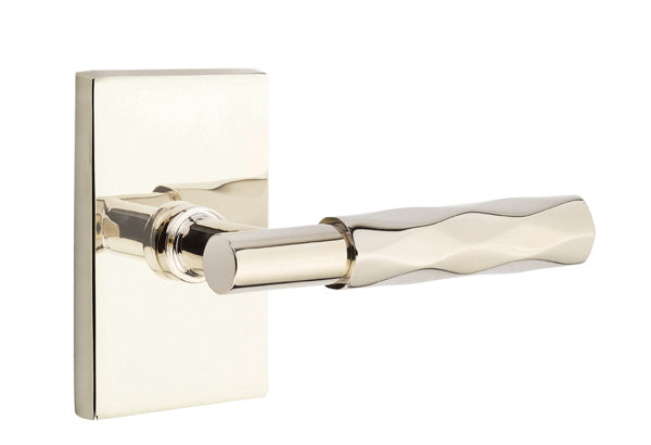 Emtek Select T-Bar Tribeca Lever Modern Rectangular Rosette