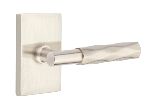 Emtek Select T-Bar Tribeca Lever Modern Rectangular Rosette