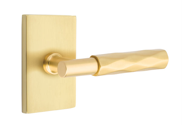 Emtek Select T-Bar Tribeca Lever Modern Rectangular Rosette