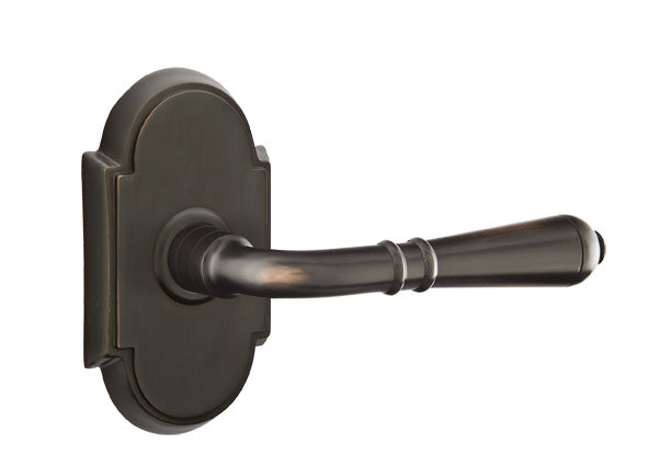Emtek Door Handle - Turino Lever Style 8 Rosette - Classic Brass