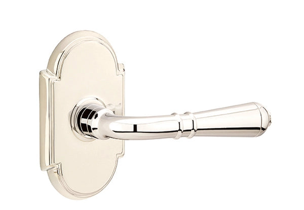 Emtek Door Handle - Turino Lever Style 8 Rosette - Classic Brass