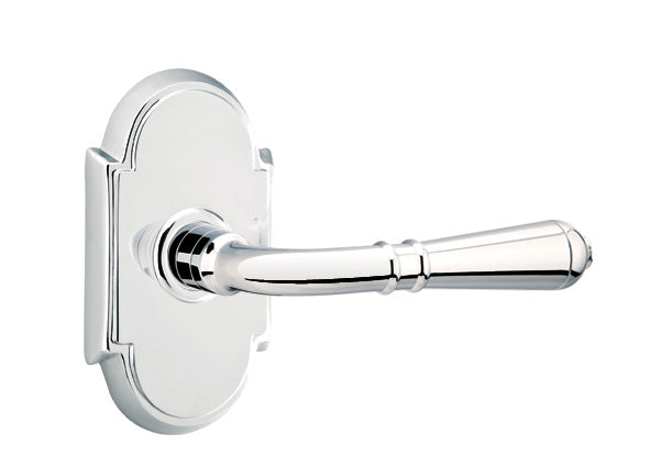 Emtek Door Handle - Turino Lever Style 8 Rosette - Classic Brass