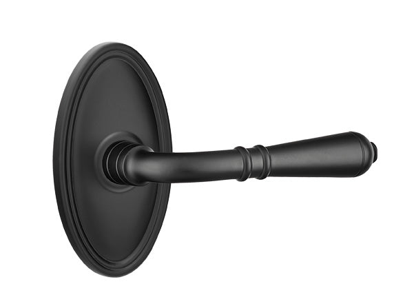 Emtek Door Handle - Turino Lever Oval Rosette - Classic Brass