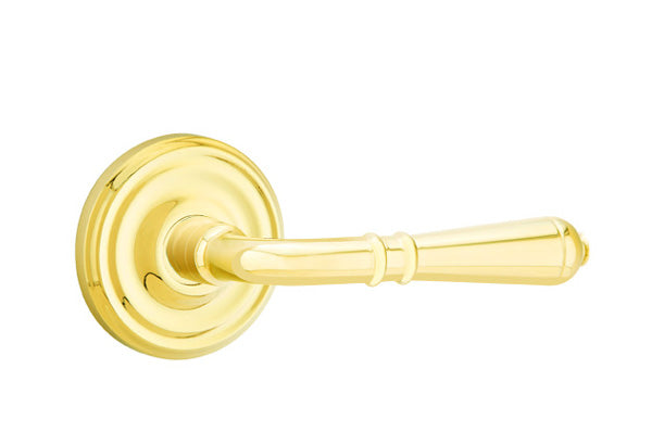 Emtek Door Handle - Turino Lever Regular Rosette - Classic Brass