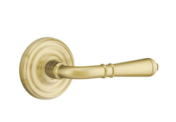 Emtek Door Handle - Turino Lever Regular Rosette - Classic Brass