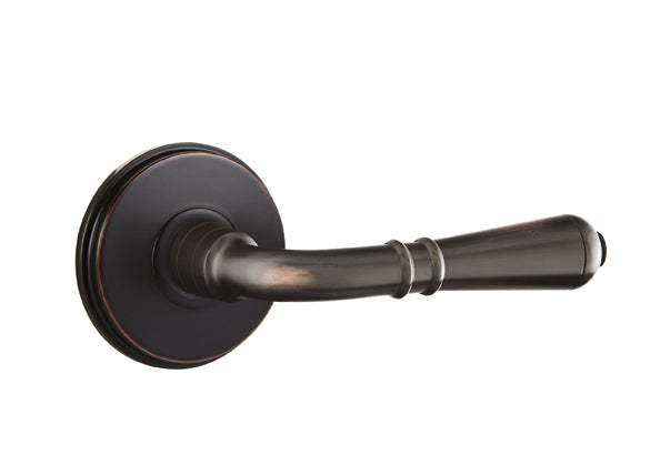 Emtek Door Handle - Turino Lever Watford Rosette - Classic Brass