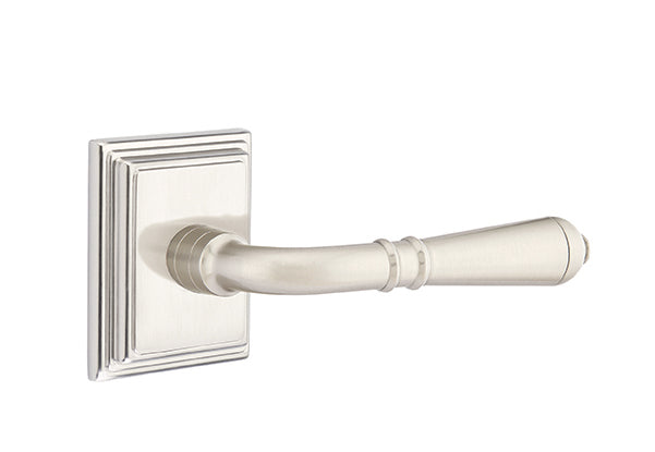 Emtek  Door Handle - Turino Lever Wilshire Rosette - Classic Brass