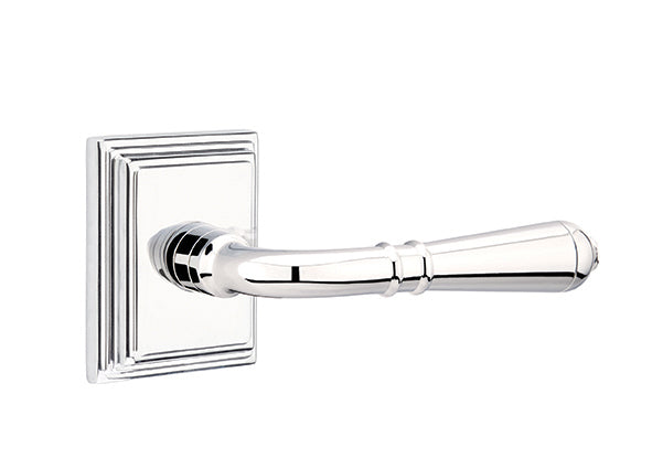 Emtek  Door Handle - Turino Lever Wilshire Rosette - Classic Brass