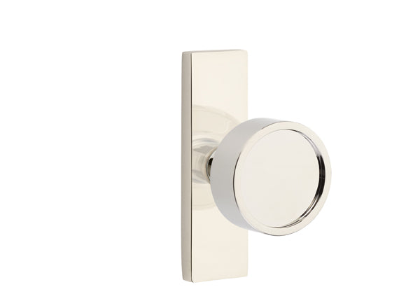 Emtek Stretto Narrow Trim Locksets with Verve Knob