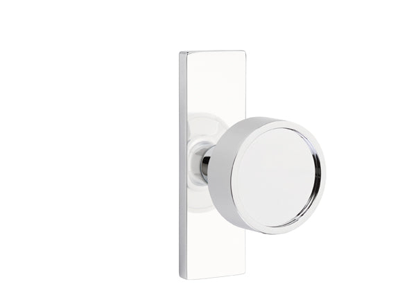 Emtek Stretto Narrow Trim Locksets with Verve Knob