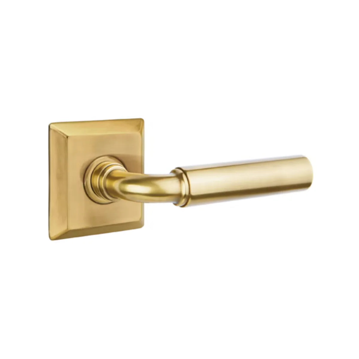 Emtek Manning Lever with Quincy Rosette - Classic Brass